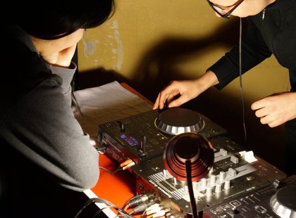 erste Versuche an den turntables