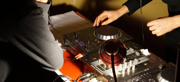 erste Versuche an den turntables